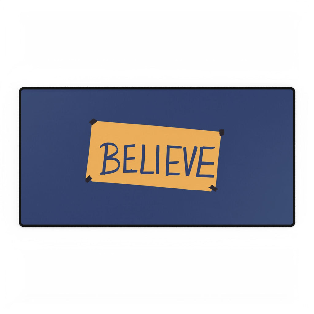 Ted Lasso Inspired Believe Desk Mat — Inspirational Large Mouse Pad for Office & Home