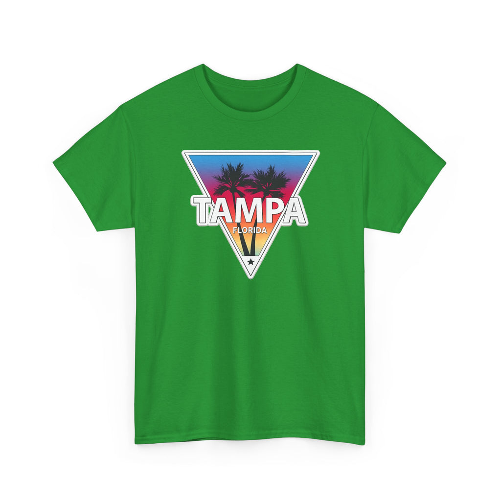 Tampa Retro Sunset Cotton T-Shirt