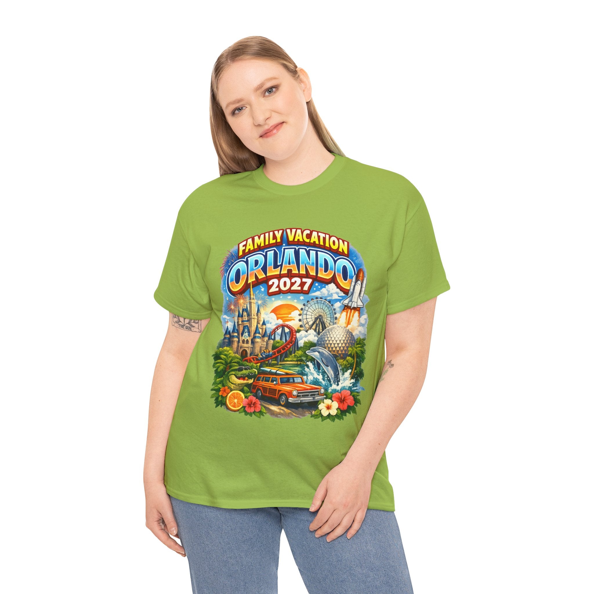 Orlando 2027 Family Vacation T-Shirt — Retro Theme Park Souvenir Tee