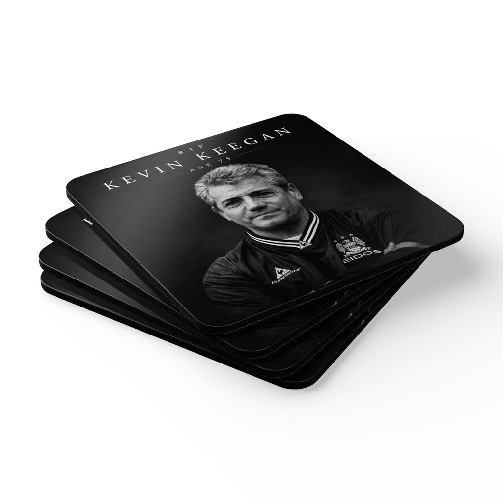 Kevin Keegan Memorial Cork Coaster Set – RIP Kevin Keegan Age 75