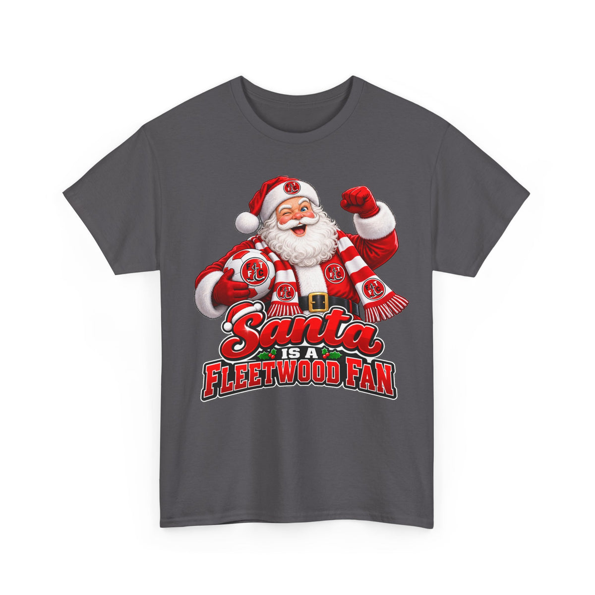 Santa Is a Fleetwood Fan Cotton T-Shirt