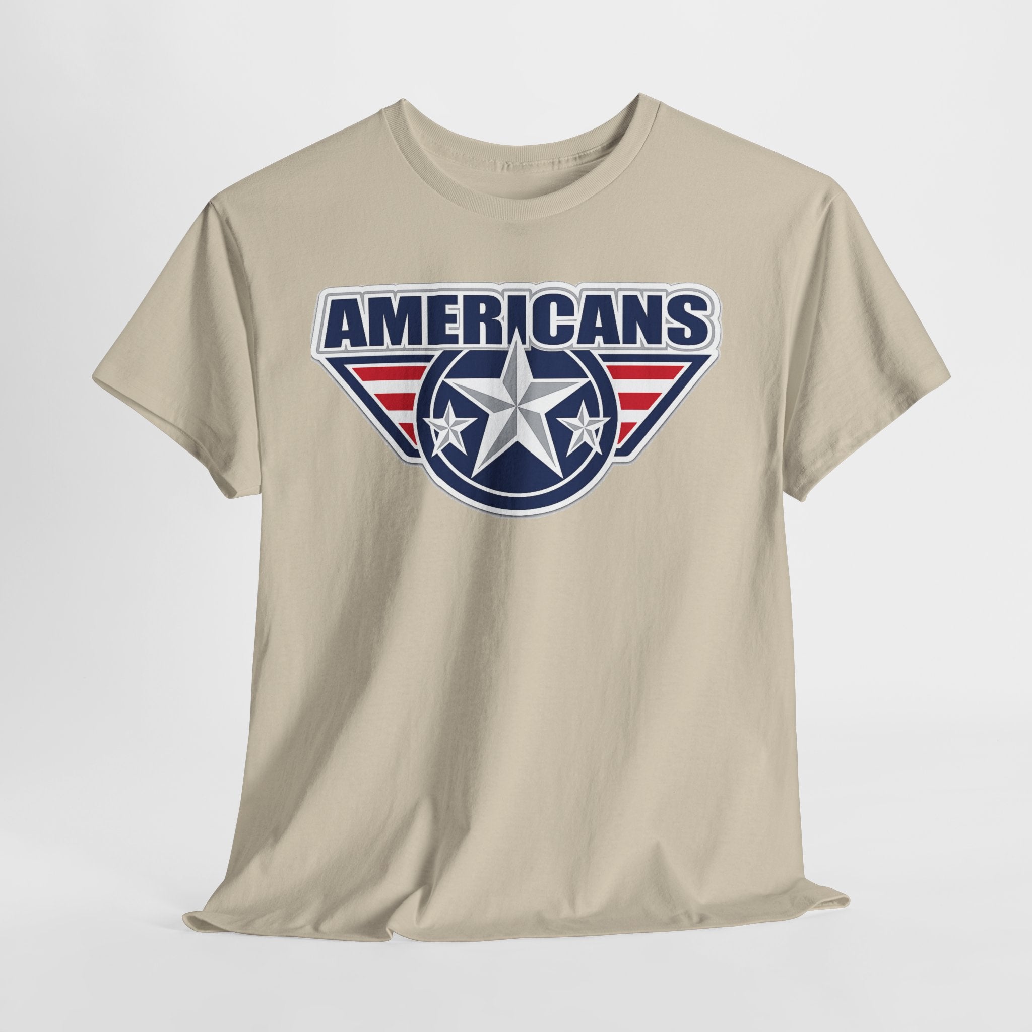 Americans Patriotic Star T‑Shirt — Red White Blue USA Graphic Tee
