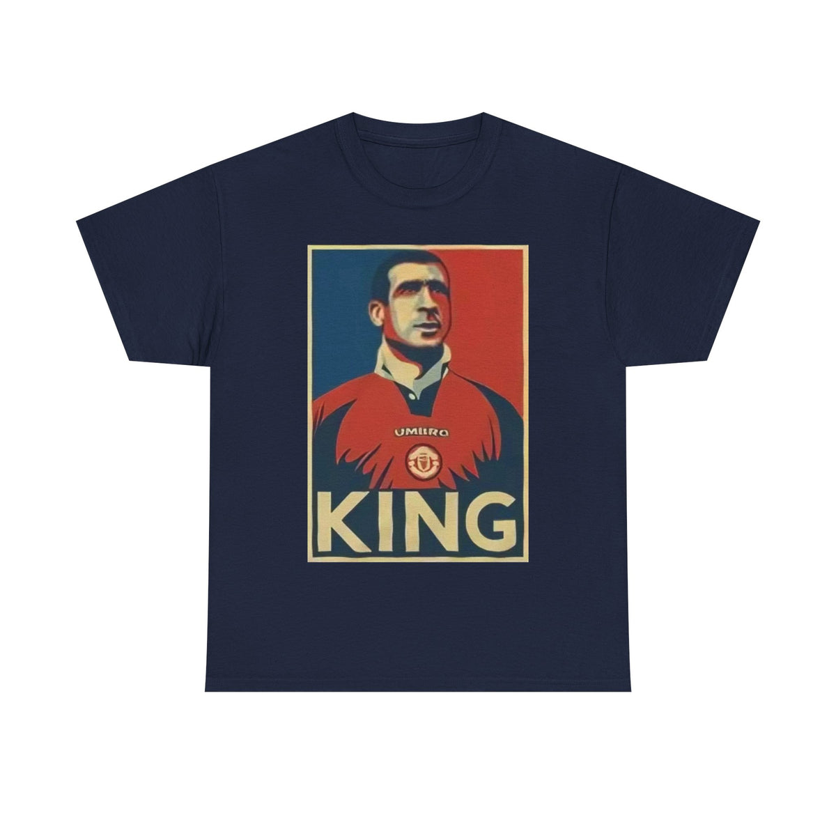 Eric Cantona King Manchester United Graphic Tee — Retro Sports Poster Football Shirt
