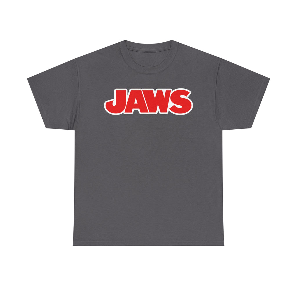 Jaws Logo Tee — Retro Red Movie Graphic T‑Shirt