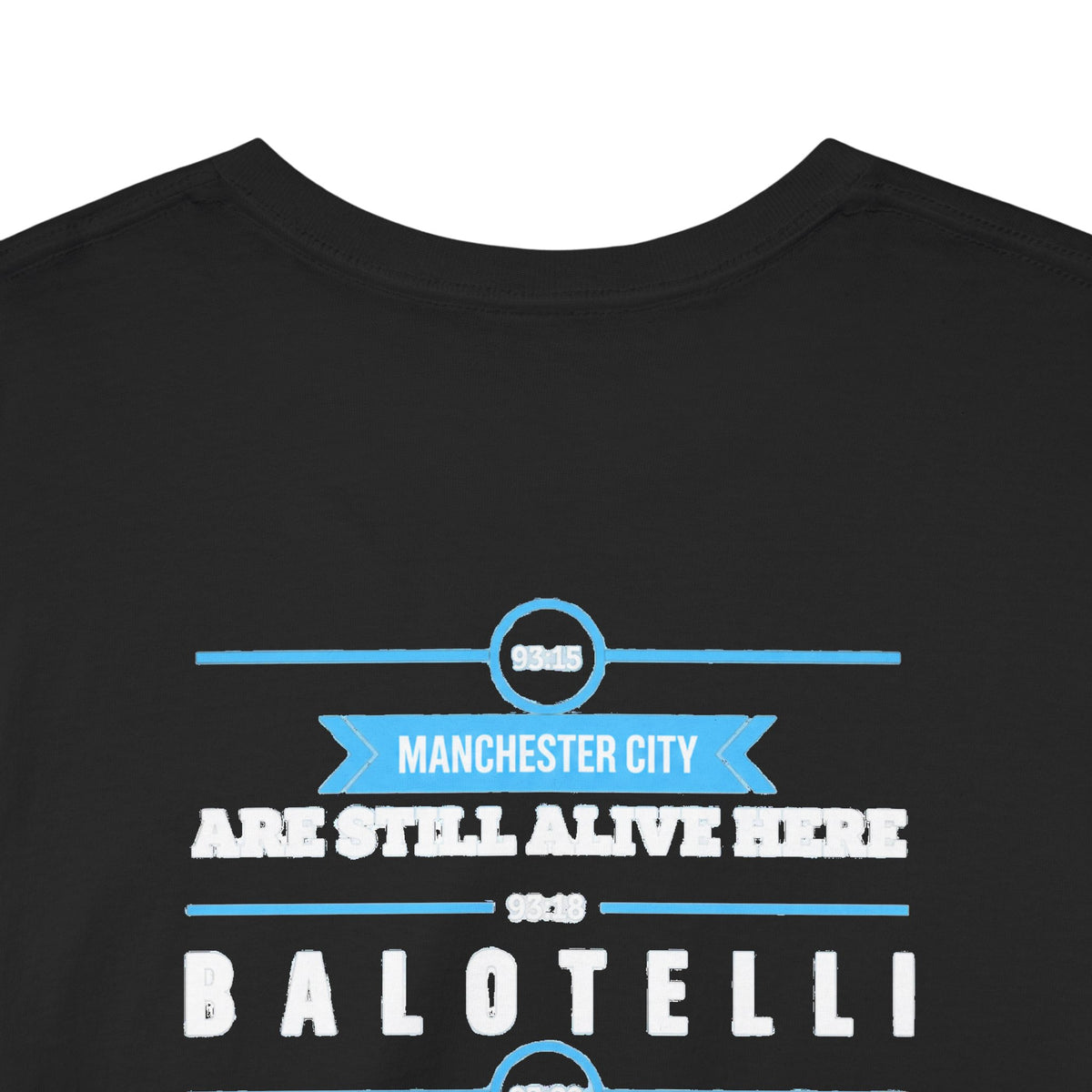 Manchester City Vintage Football Tee — Aguero & Balotelli Fan Shirt