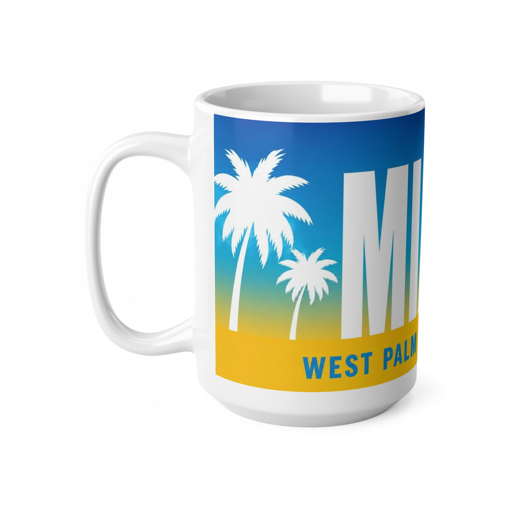 Miami West Palm Beach Coffee Mug — Retro Beach Vibes 11oz/15oz