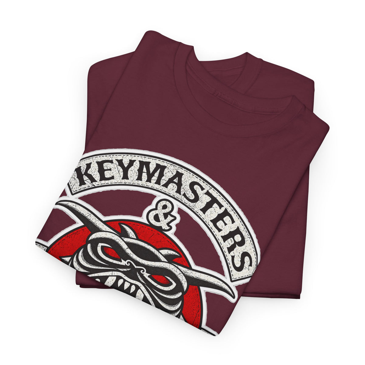 Keymasters & Gatekeepers Tee — Retro Demon Key Emblem Shirt (Since 1984)