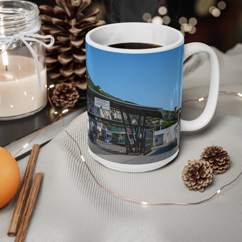 Gibraltar Rock Scenic Ceramic Mug – 11oz/15oz Travel Landmark Coffee Cup
