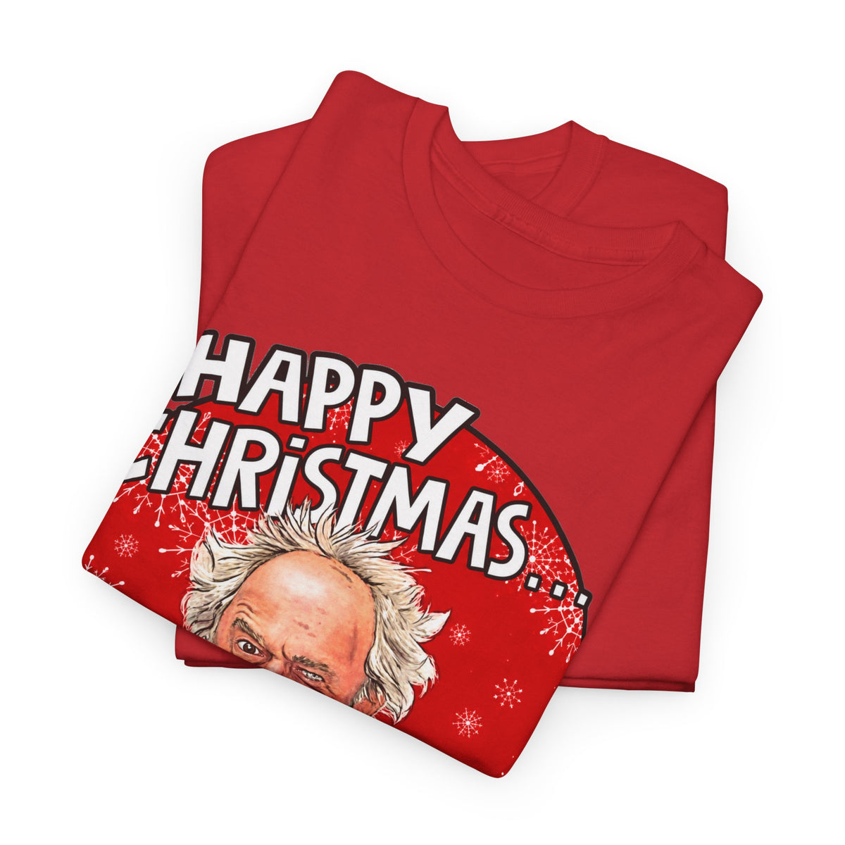 Funny Christmas Tee — “Happy Christmas… Now Feck Off!” Holiday Graphic T-Shirt