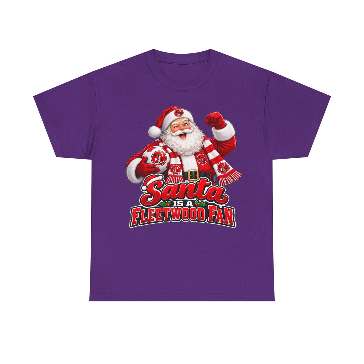 Santa Is a Fleetwood Fan Cotton T-Shirt