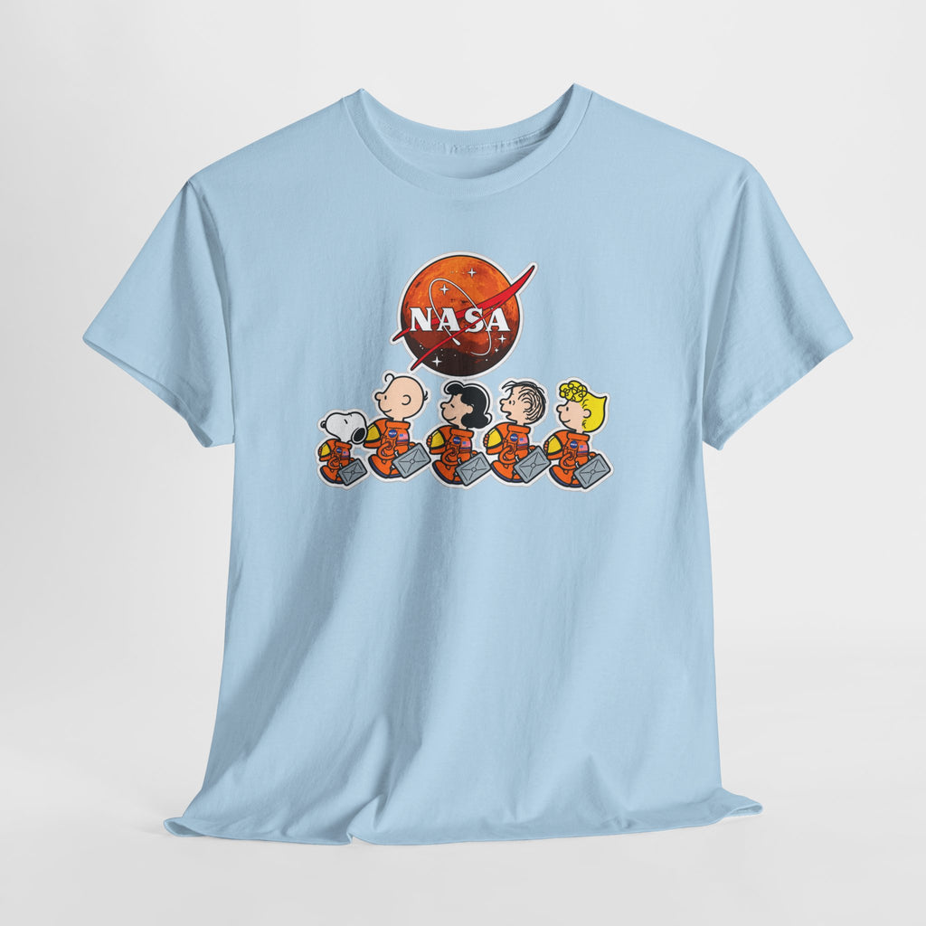 NASA Peanuts Cartoon T‑Shirt — Retro Space Snoopy & Crew Graphic Tee