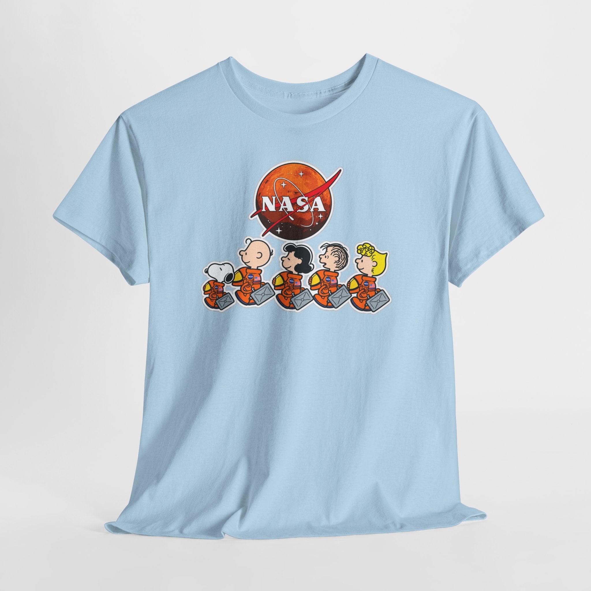 NASA Peanuts Cartoon T‑Shirt — Retro Space Snoopy & Crew Graphic Tee
