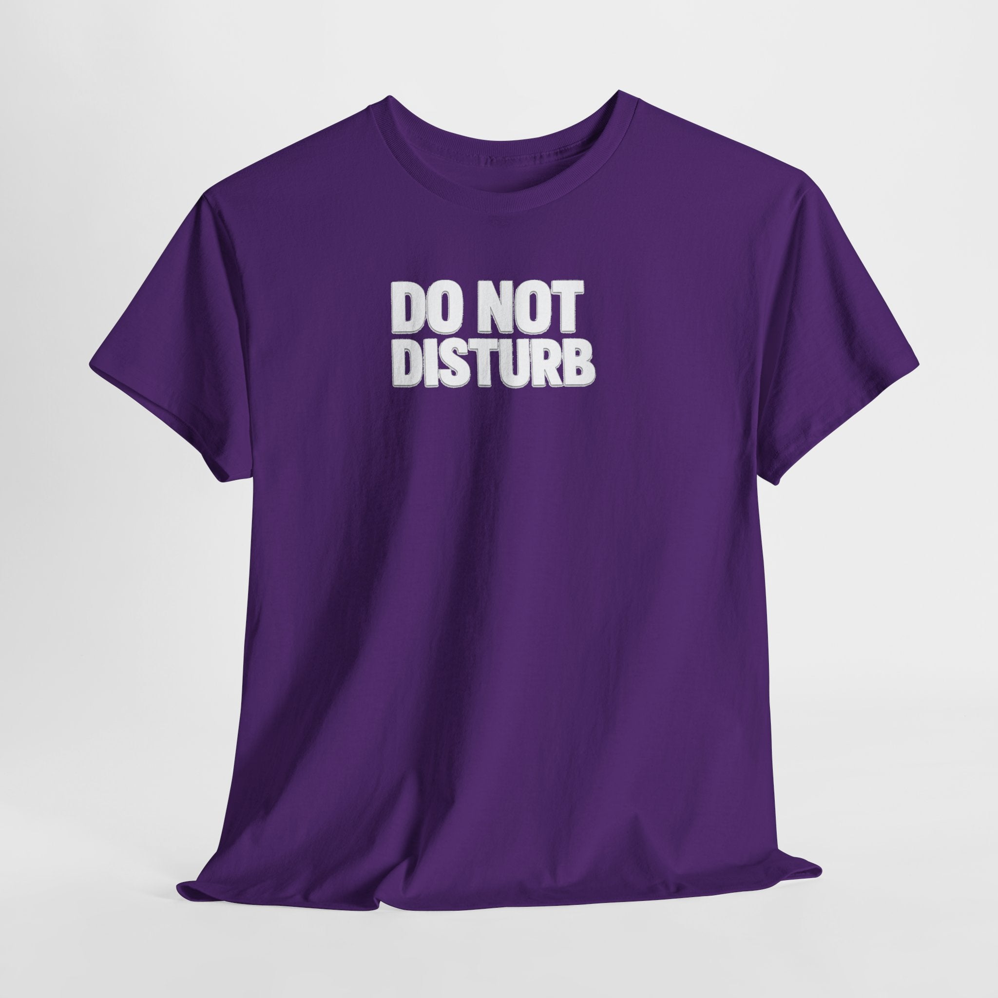 Do Not Disturb Tee — Black Graphic Statement T-Shirt