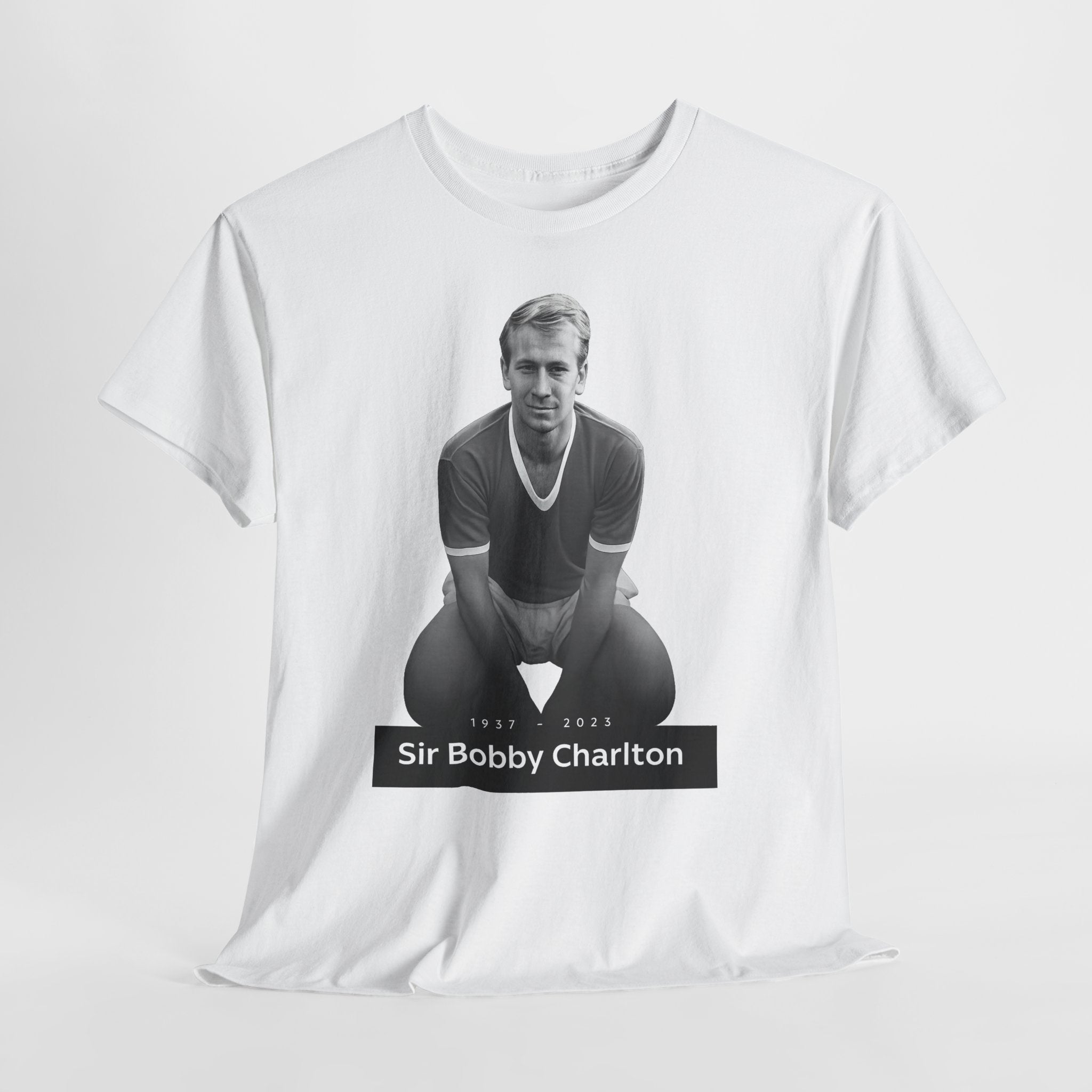 Sir Bobby Charlton Football Legend Cotton T‑Shirt
