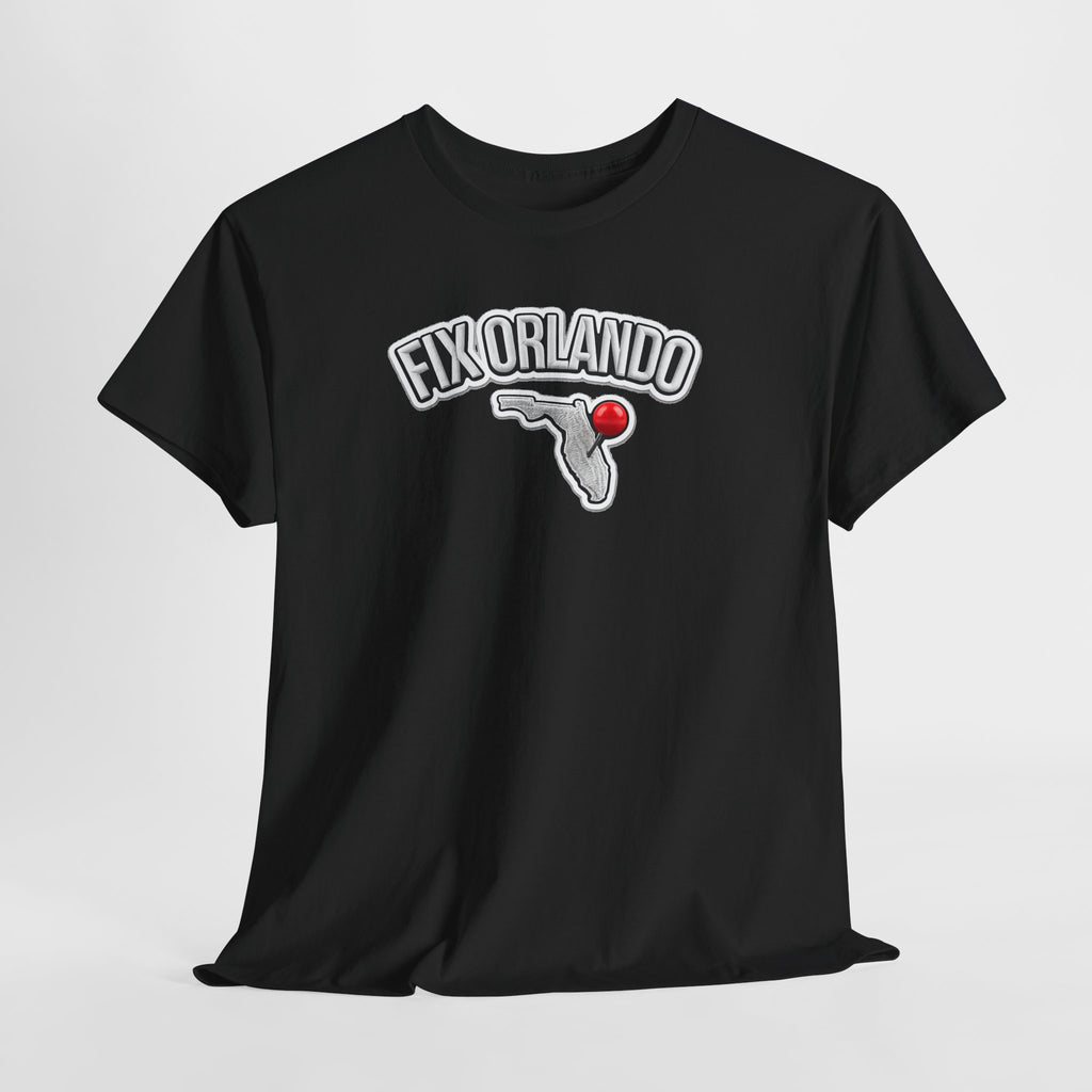 Fix Orlando T-Shirt — Florida Map with Bowling Pin Local Pride Tee