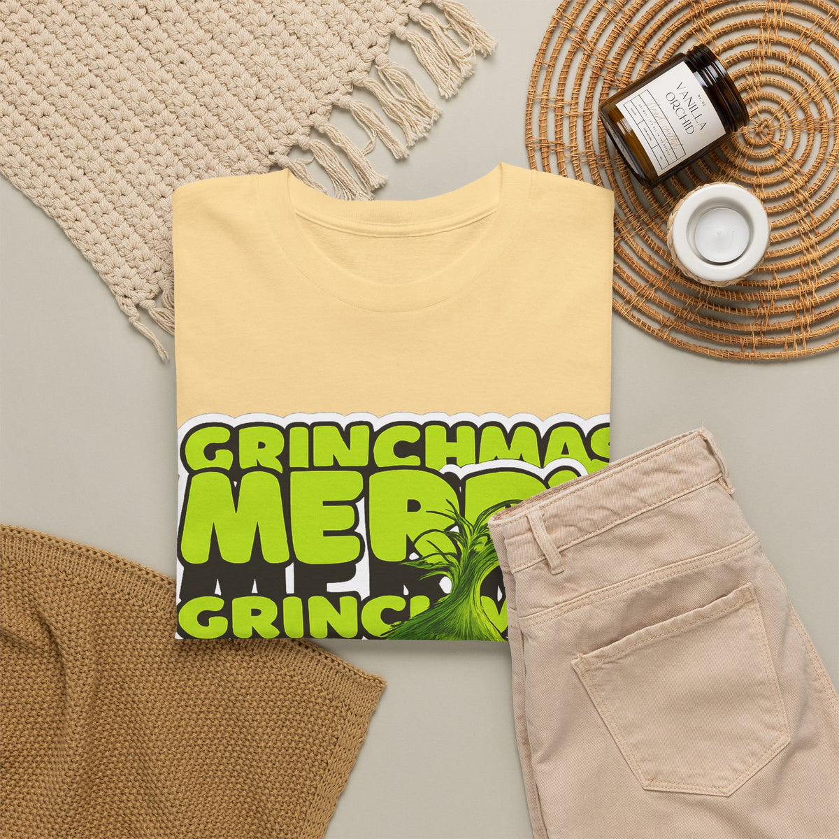 Grinchmas Merry Grinch Christmas Cotton T-Shirt / Tee