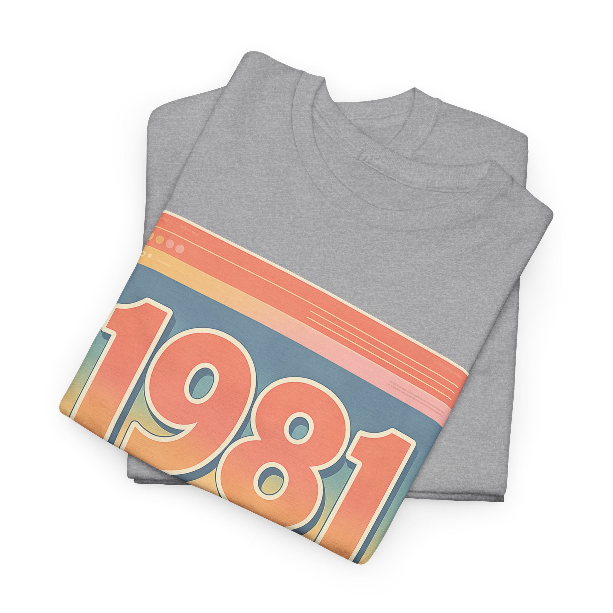 Vintage 1981 Retro Tee — 40th Birthday Gift Shirt