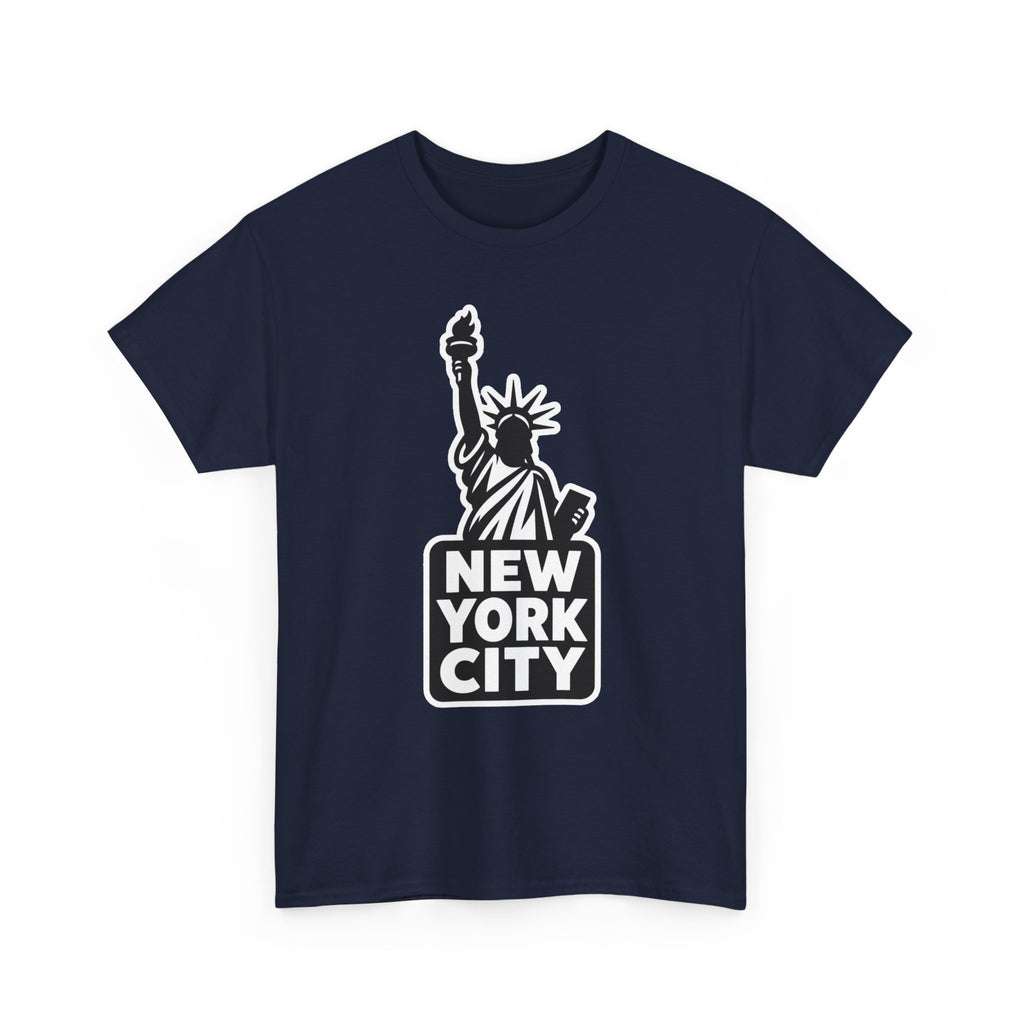 New York City Statue of Liberty Graphic Cotton T-Shirt / Tee