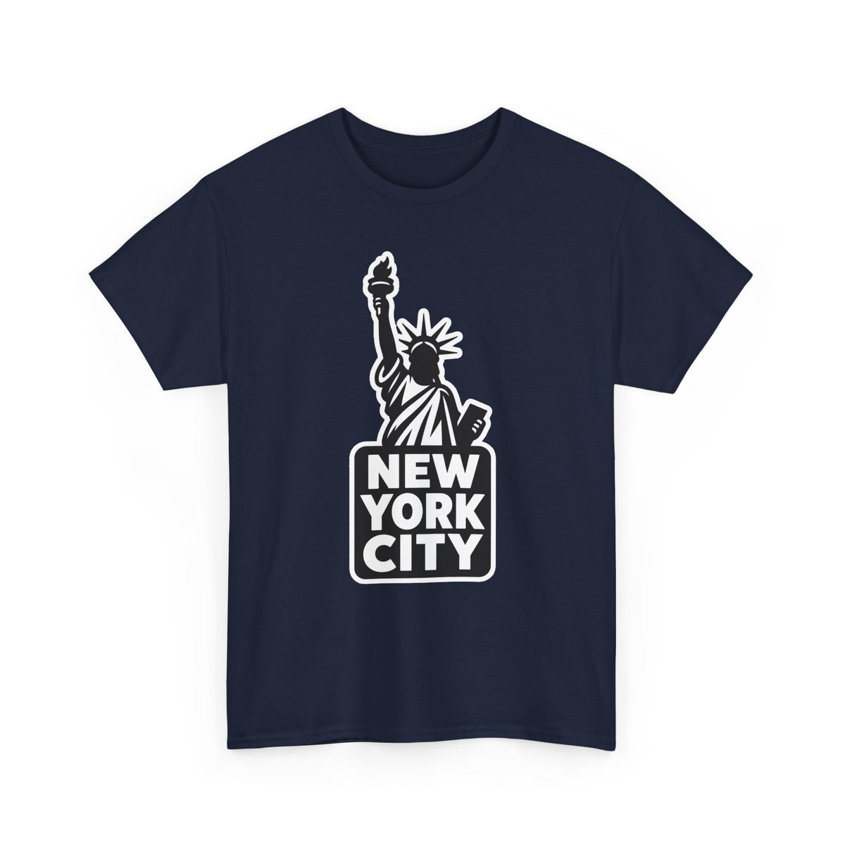 New York City Statue of Liberty Graphic Cotton T-Shirt / Tee