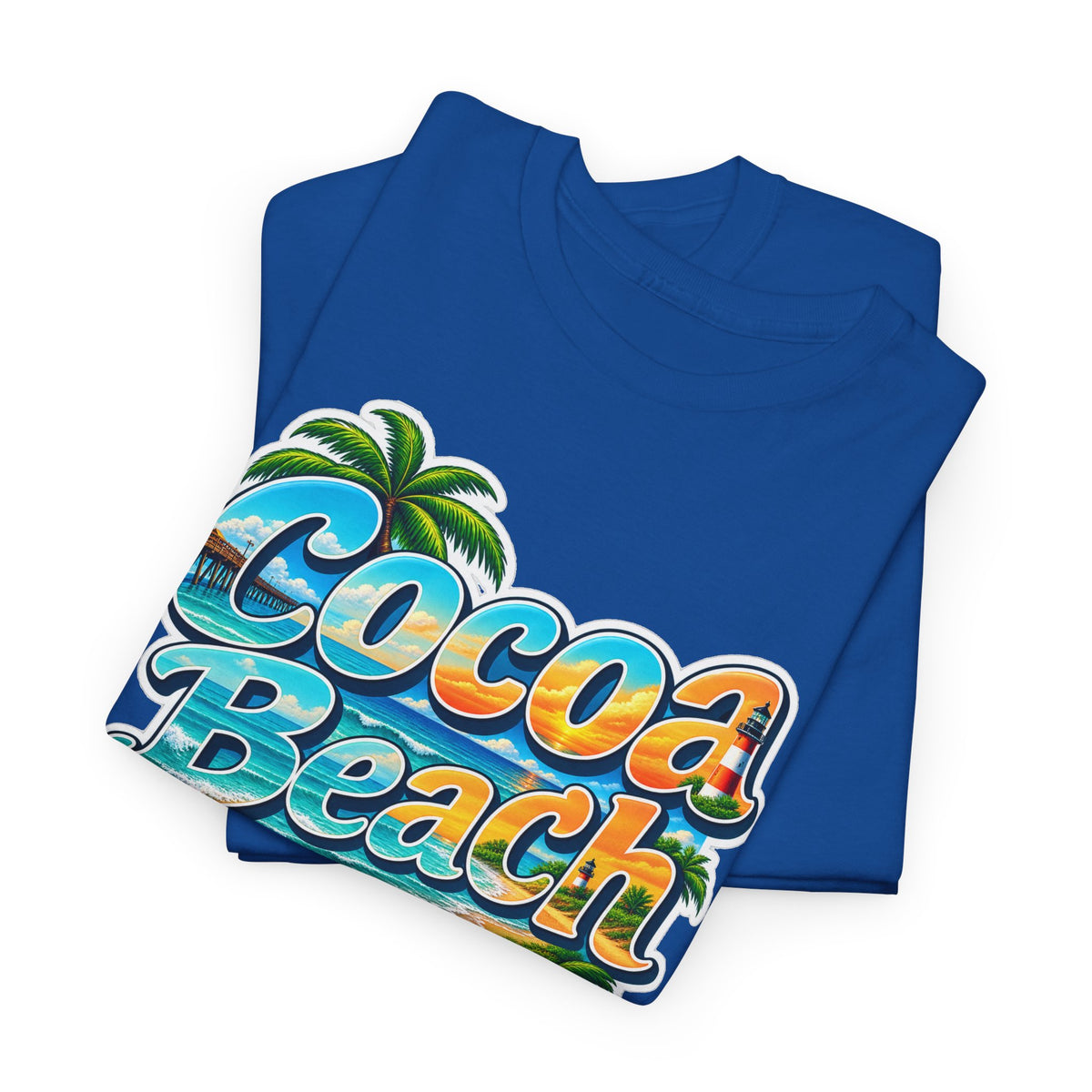 Cocoa Beach Florida Vintage Surf Cotton T-Shirt