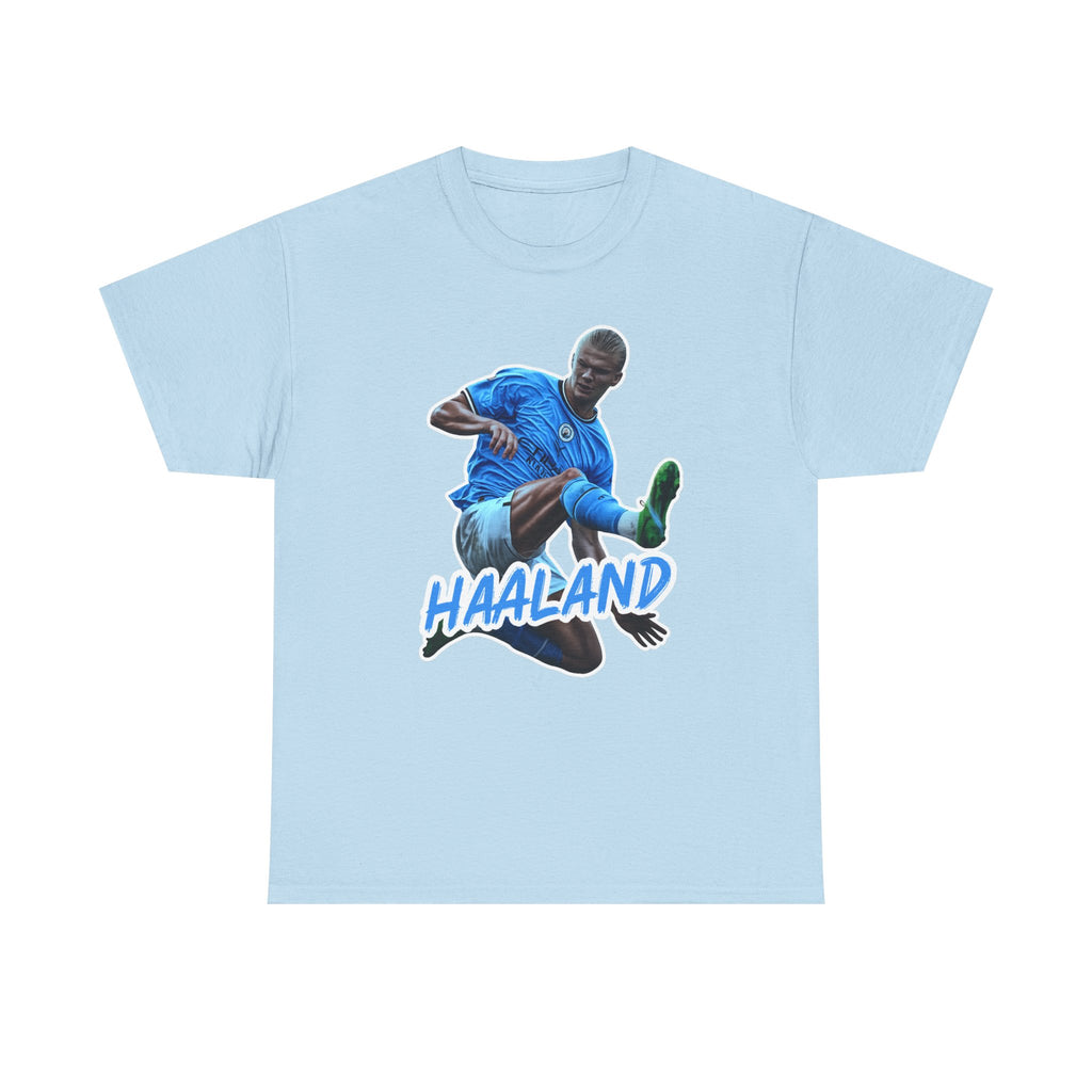 Erling Haaland Manchester City Soccer T‑Shirt – Dynamic Action Graphic Tee