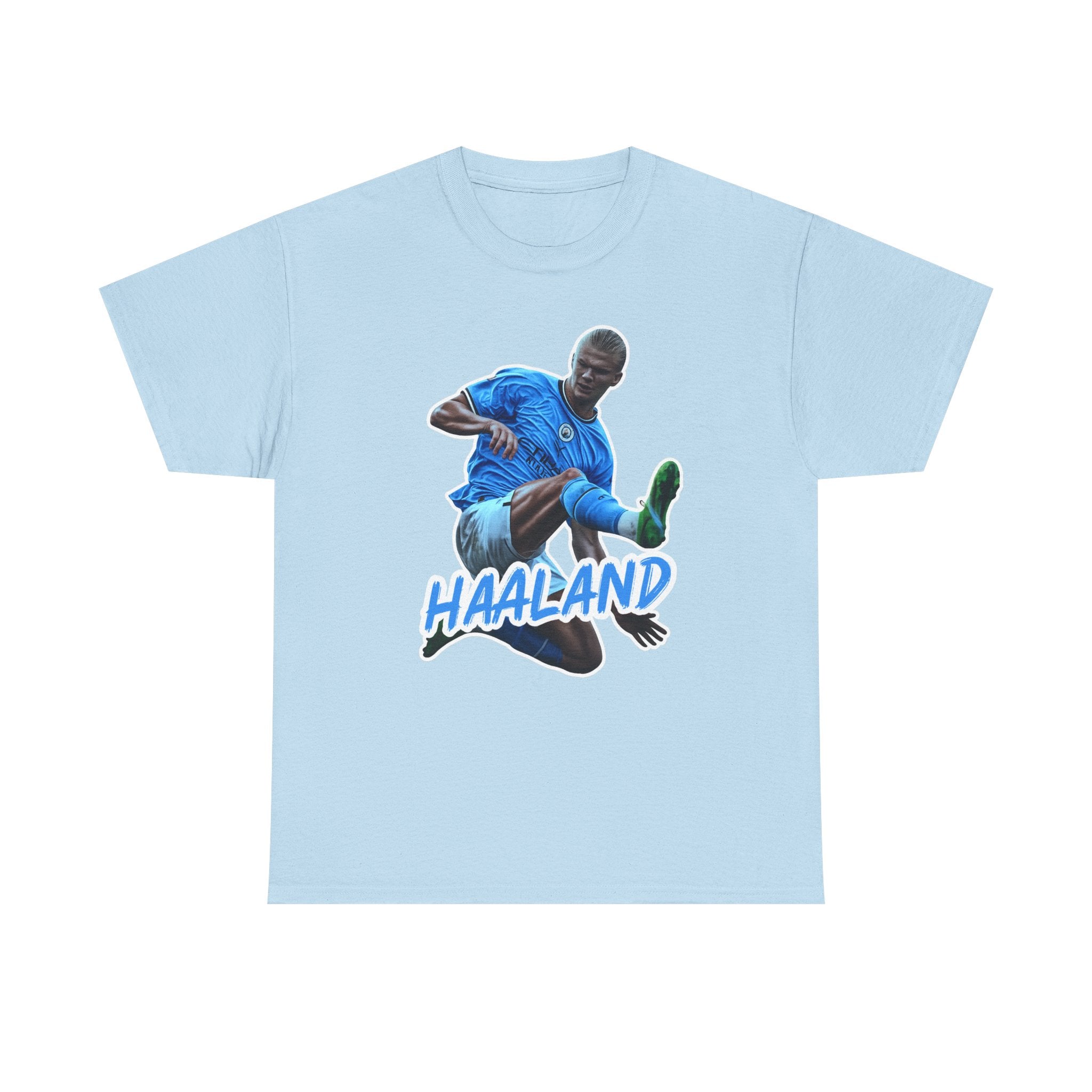 Erling Haaland Manchester City Soccer T‑Shirt – Dynamic Action Graphic Tee