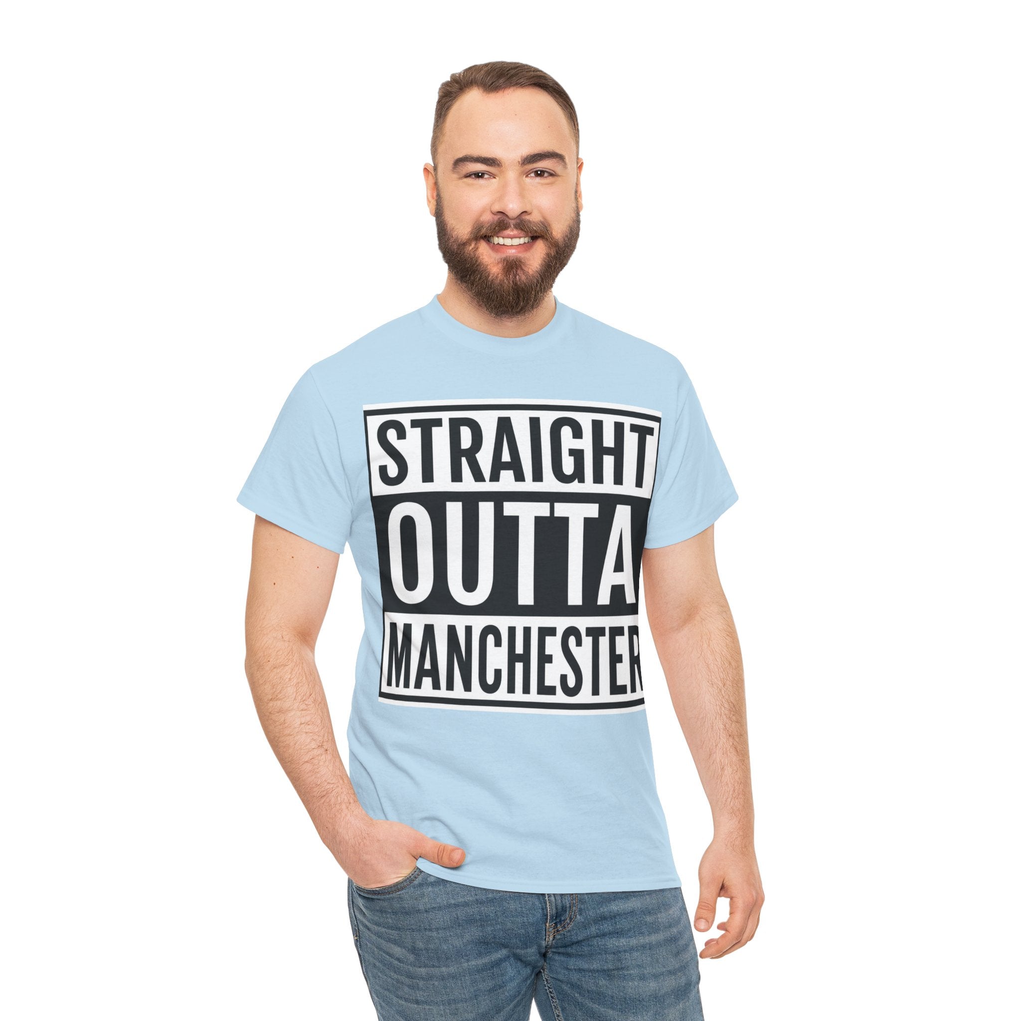 Straight Outta Manchester T-Shirt — Bold City Pride Tee
