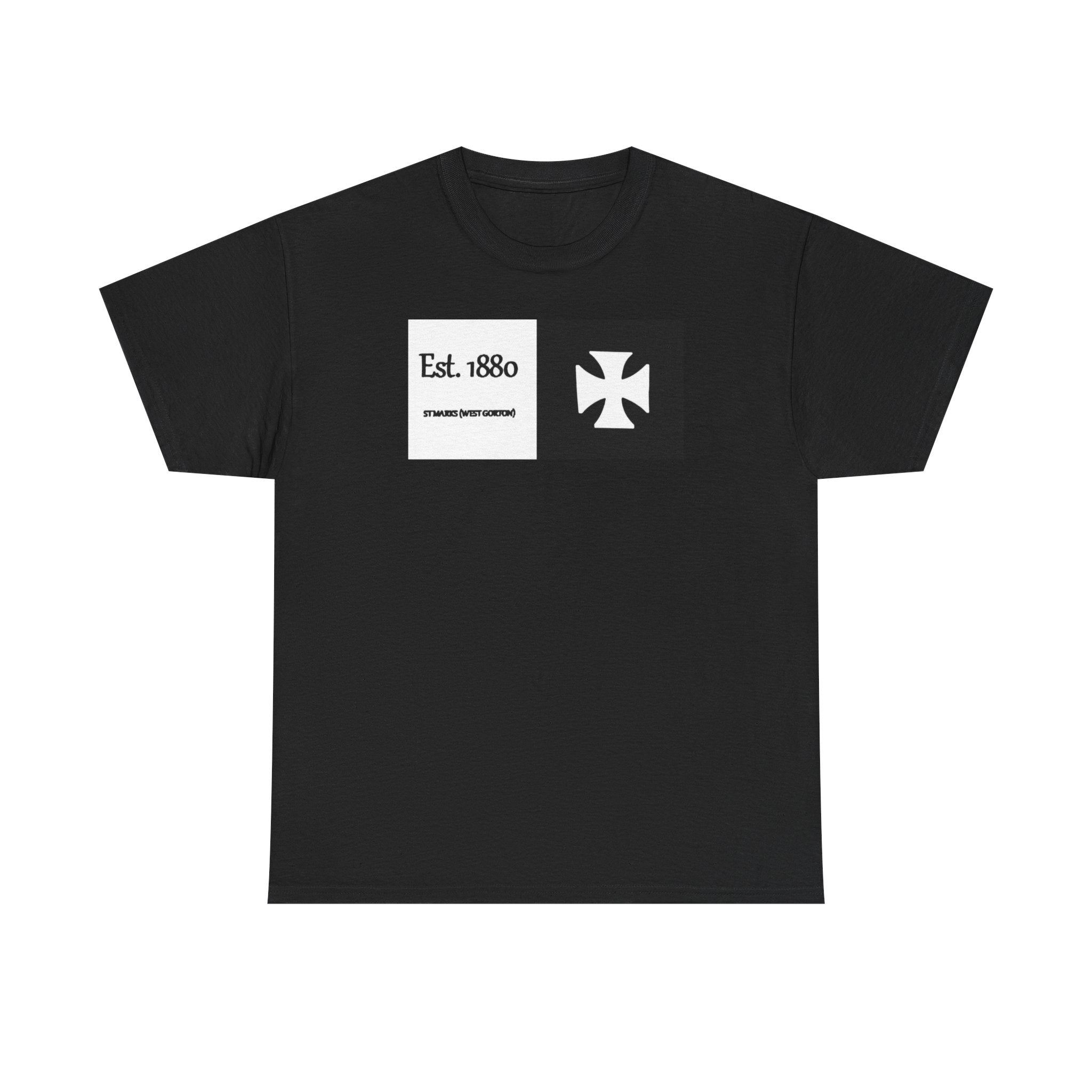 ST Mark's West Gorton (Manchester City) Est. 1880 Cross Logo T-Shirt