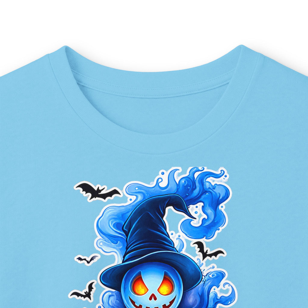 Ghost Flame Long Sleeve Tee — Spooky Blue Spirit Graphic