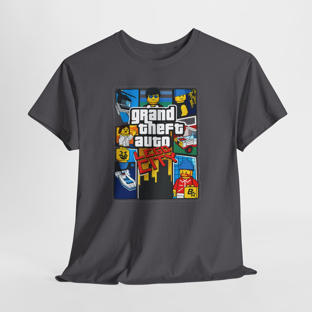 GTA Lego City Retro Block-Style 'Grand Theft Auto' Graphic Tee