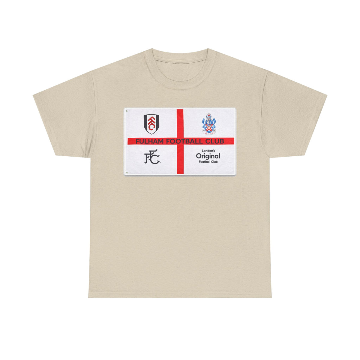 Fulham Football Club Crest Tee — St George’s Cross Football Shirt