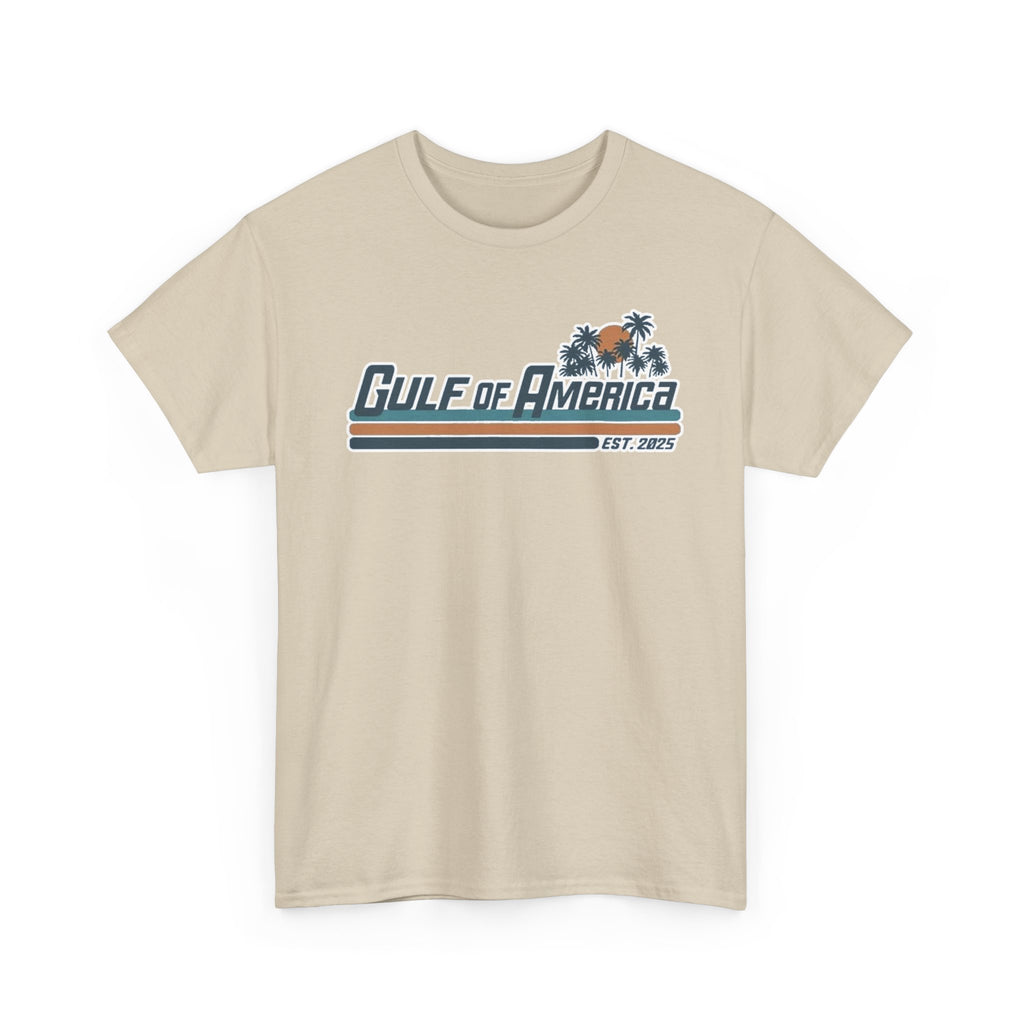 Gulf of America Vintage Surf Tee — Retro Beach Logo T-Shirt