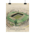 Estádio José Alvalade Rolled Poster — Lisbon Stadium Wall Art
