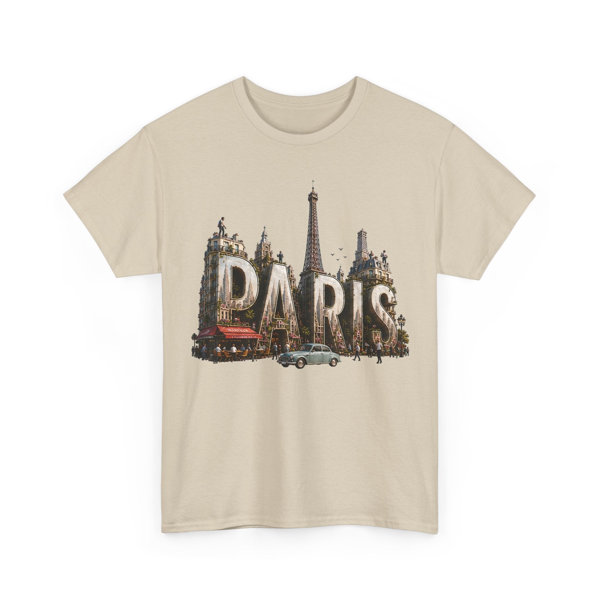 Paris Vintage Landmark T-Shirt — Eiffel Tower Retro Travel Tee