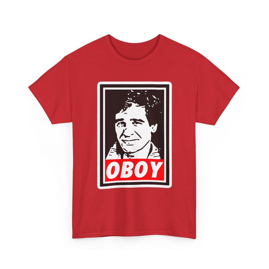 Oboy Quantum Leap Graphic Tee — Retro Pop Art Portrait T‑Shirt