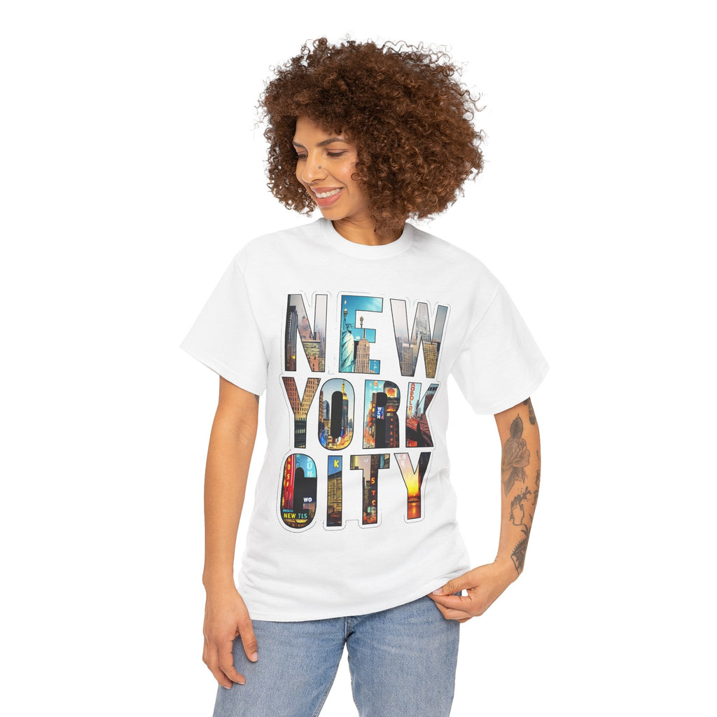 New York City Photo-Block Tee — Vintage Skyline Graphic T-Shirt