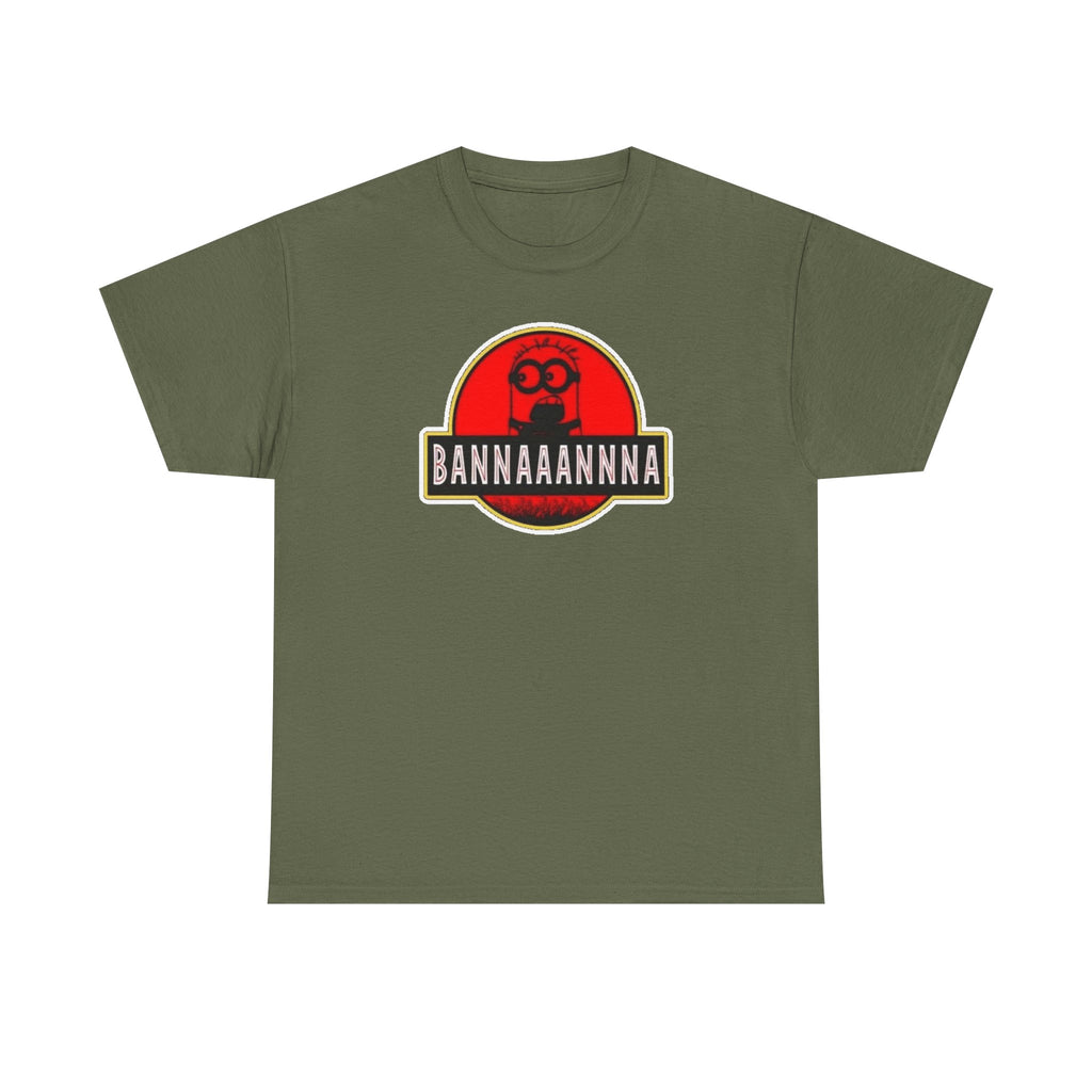 Bannaaannna Graphic Tee — Retro Red Logo Funny Banana Shirt