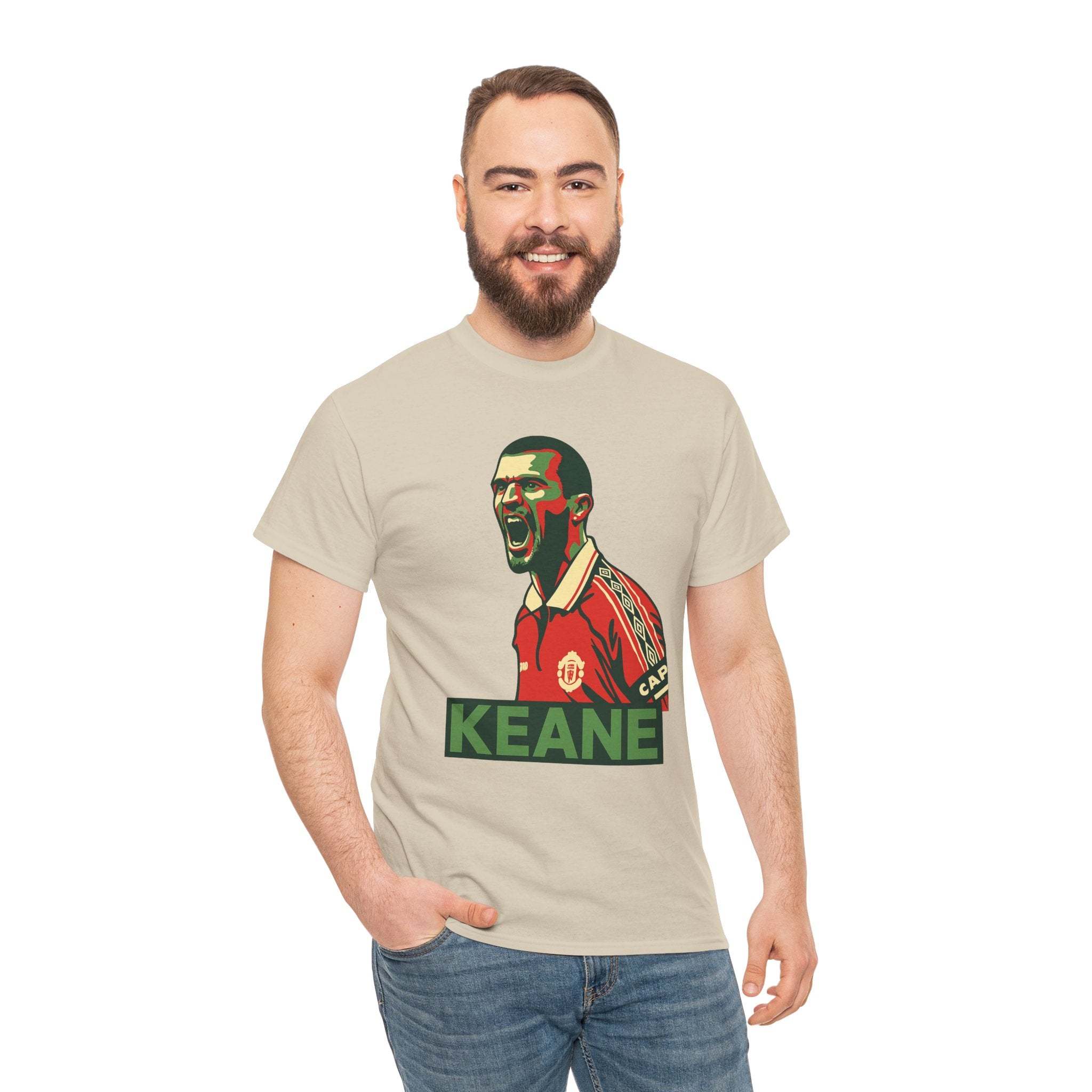 Roy Keane Retro Soccer Tee - Iconic Football Legend Graphic Shirt