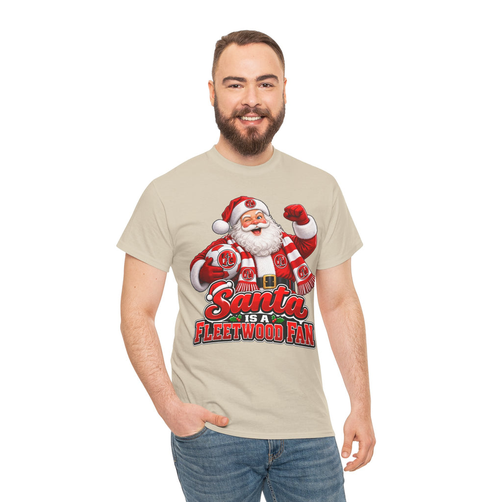 Santa Is a Fleetwood Fan Cotton T-Shirt