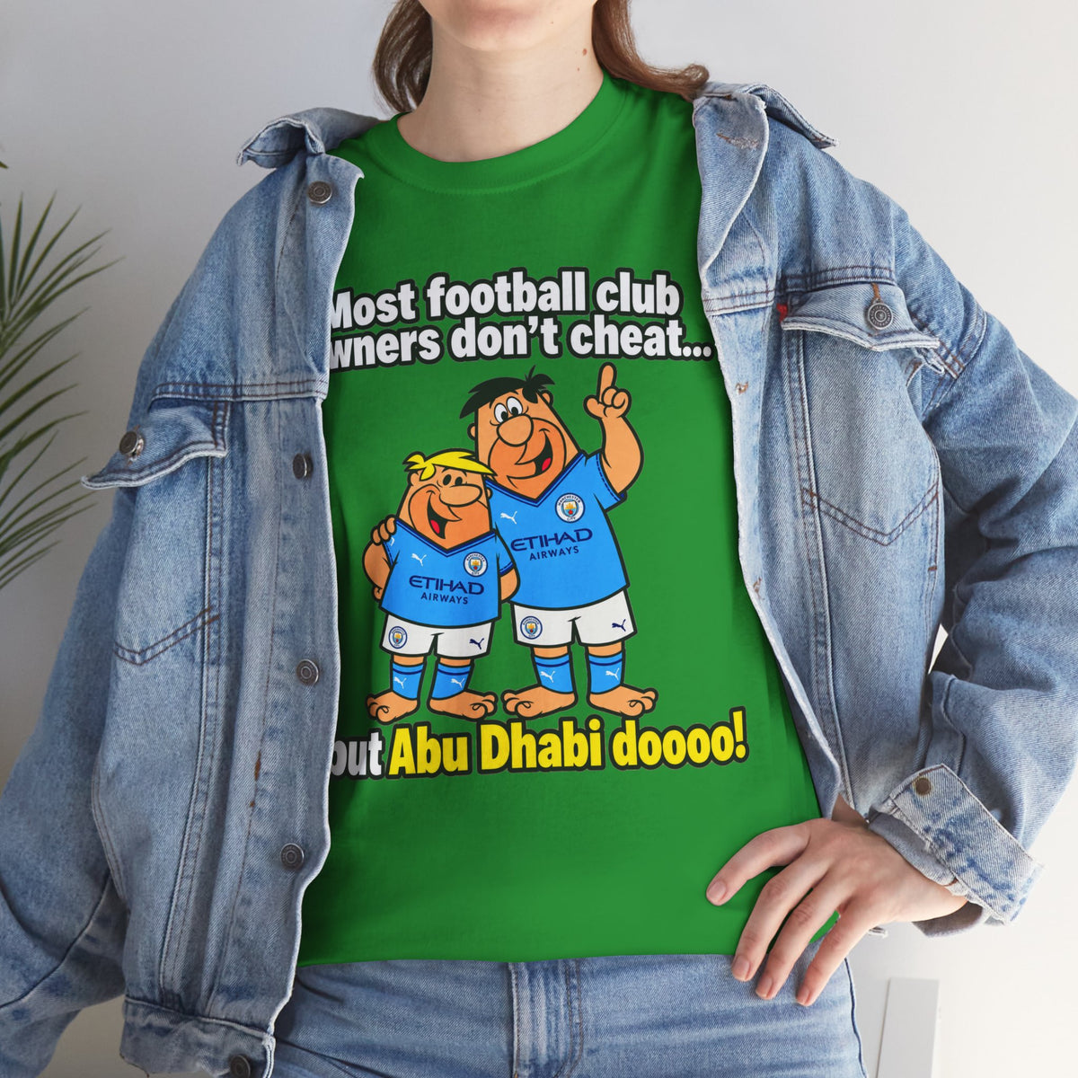 Manchester City Charges T‑Shirt — “Most Football Club Owners Don’t Cheat… but Abu Dhabi Dooo!”
