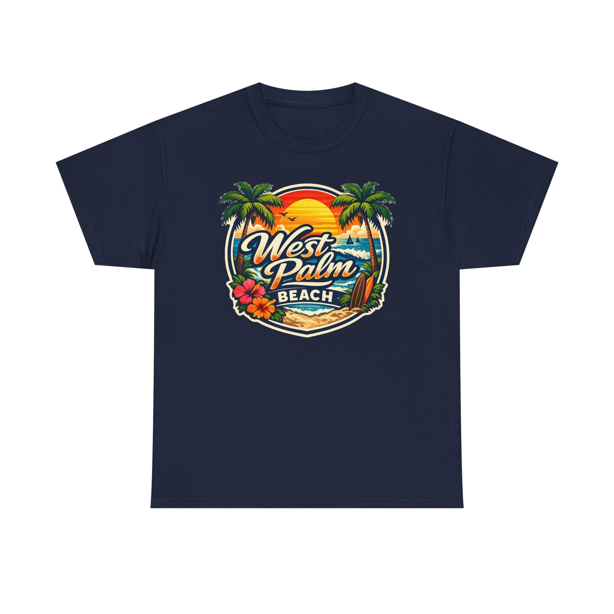 West Palm Beach Retro Sunset T-Shirt