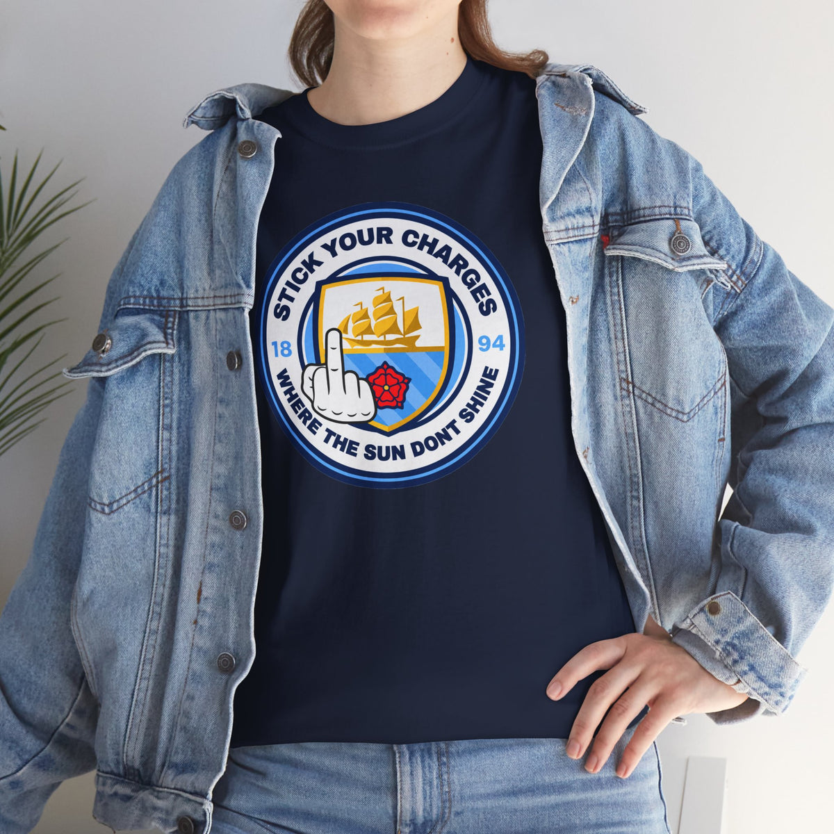 Manchester City "Stick Your Charger Where the Sun Don't Shine" Cotton t-shirt