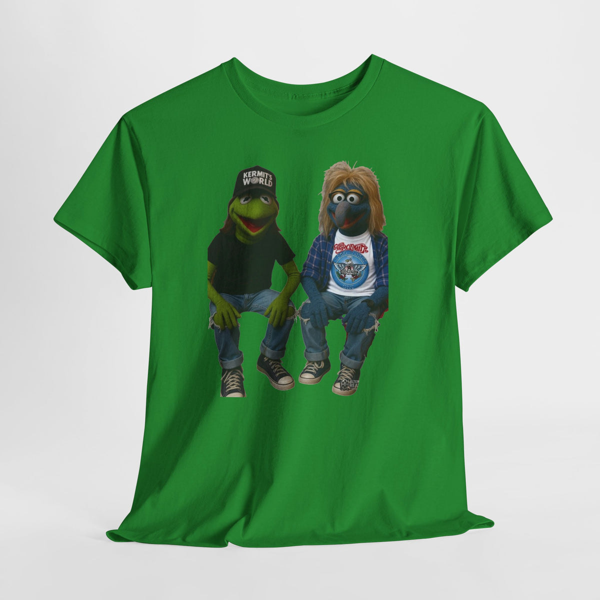 Kermit & Gonzo Waynes World Inspired Character Graphic T-Shirt