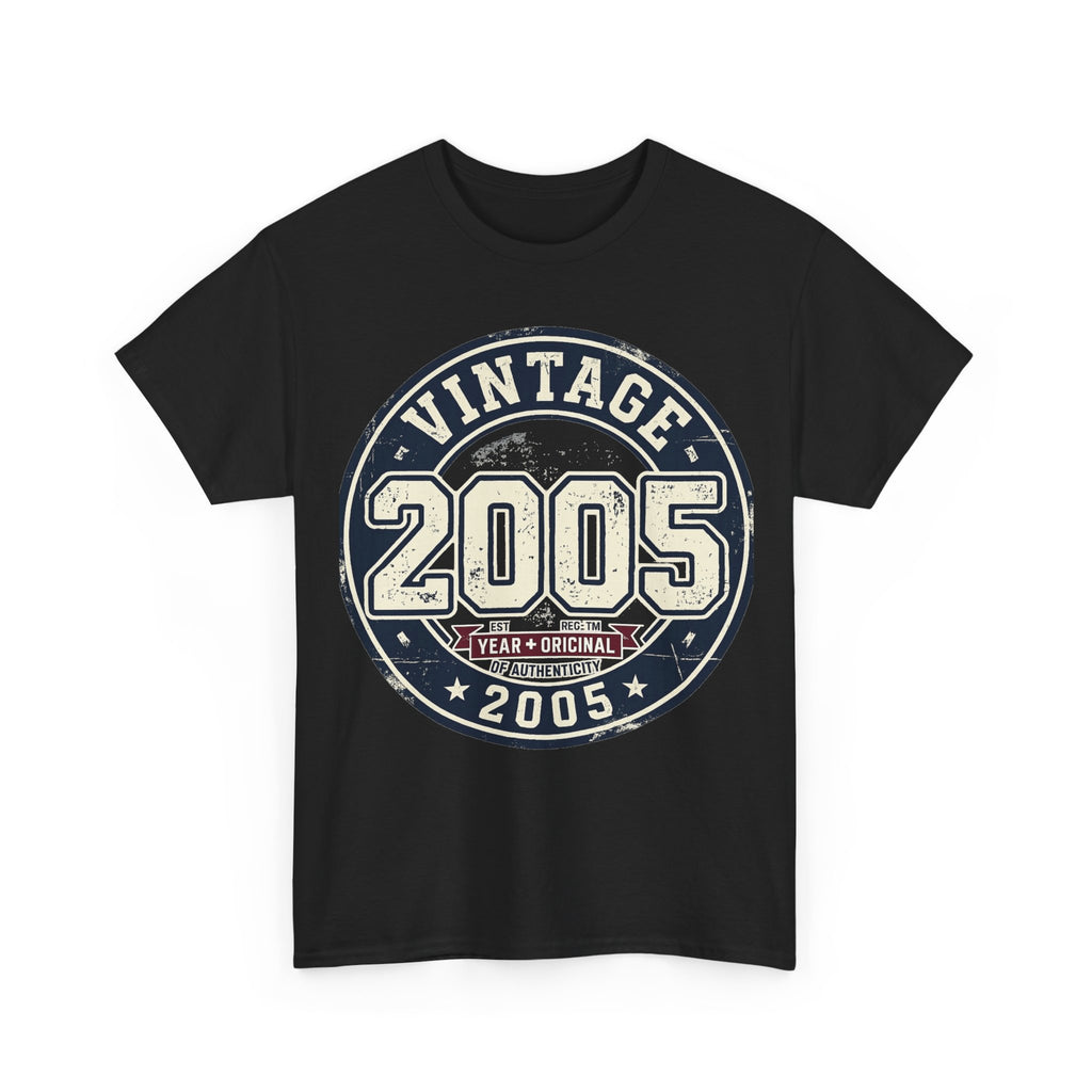 Vintage 2005 T-Shirt — Retro Birth Year Graphic Tee