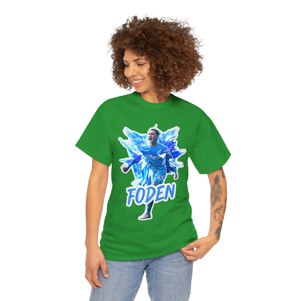 Phil Foden Manchester City Soccer T‑Shirt — Blue Graphic Football Fan Tee