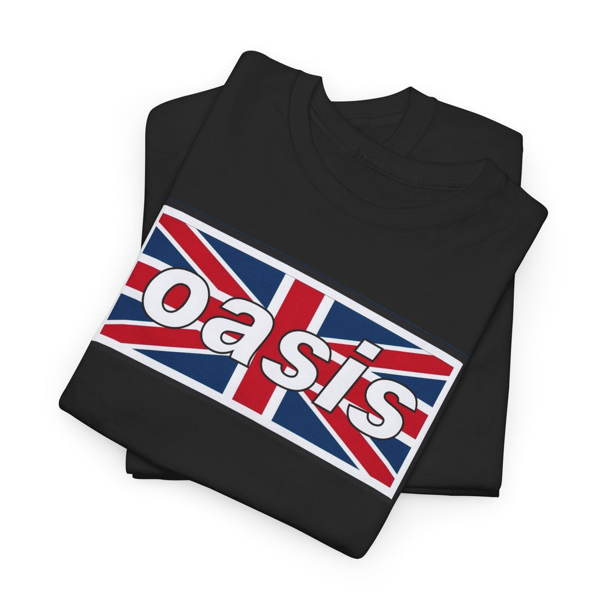 Oasis Union Jack Tee — British Rock Band Vintage-Inspired T-Shirt