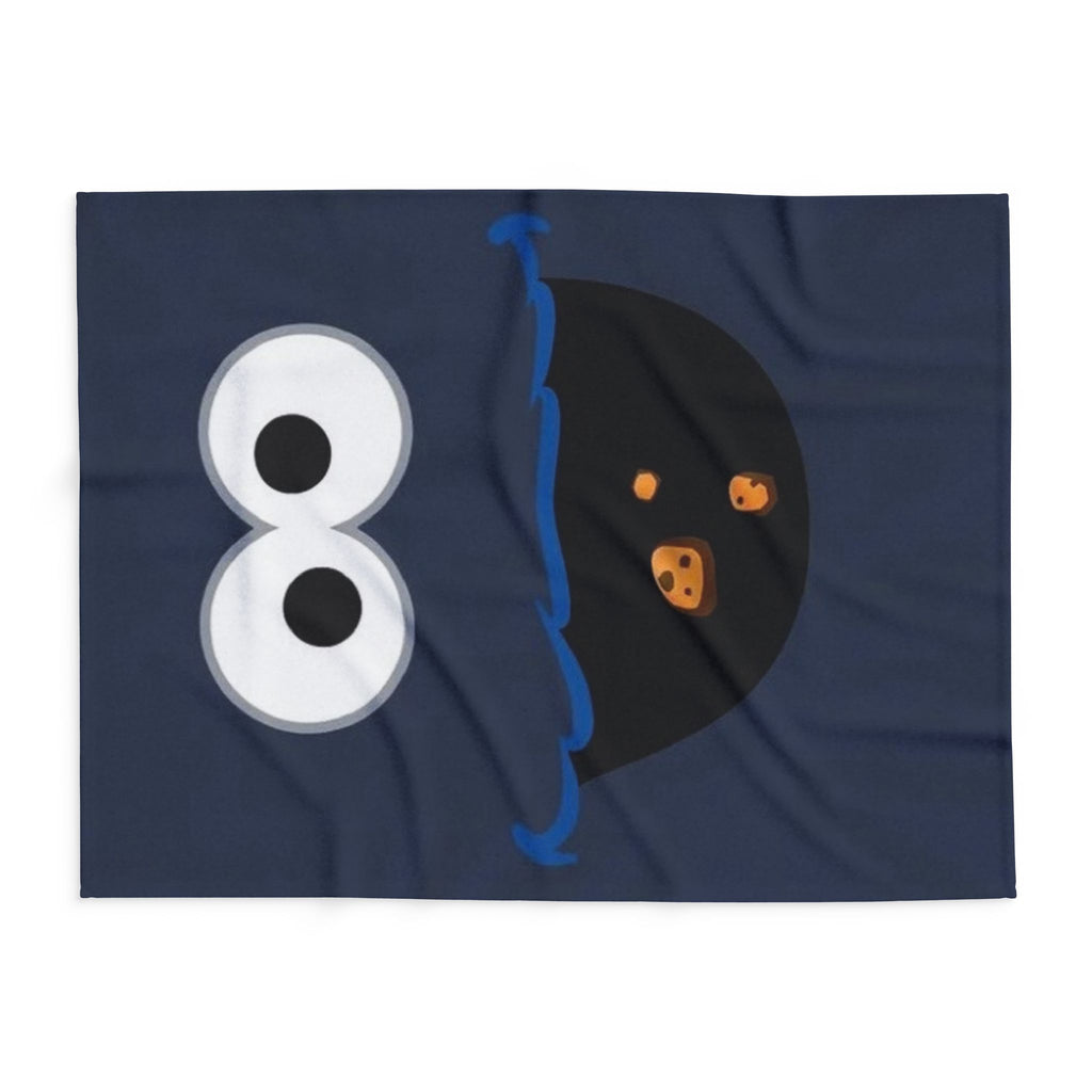 Cookie Monster Arctic Fleece Blanket – Cute Blue Character Throw for Kids & Fans