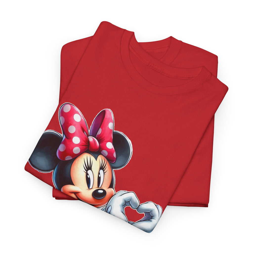 Minnie Mouse Character Heart Graphic Tee