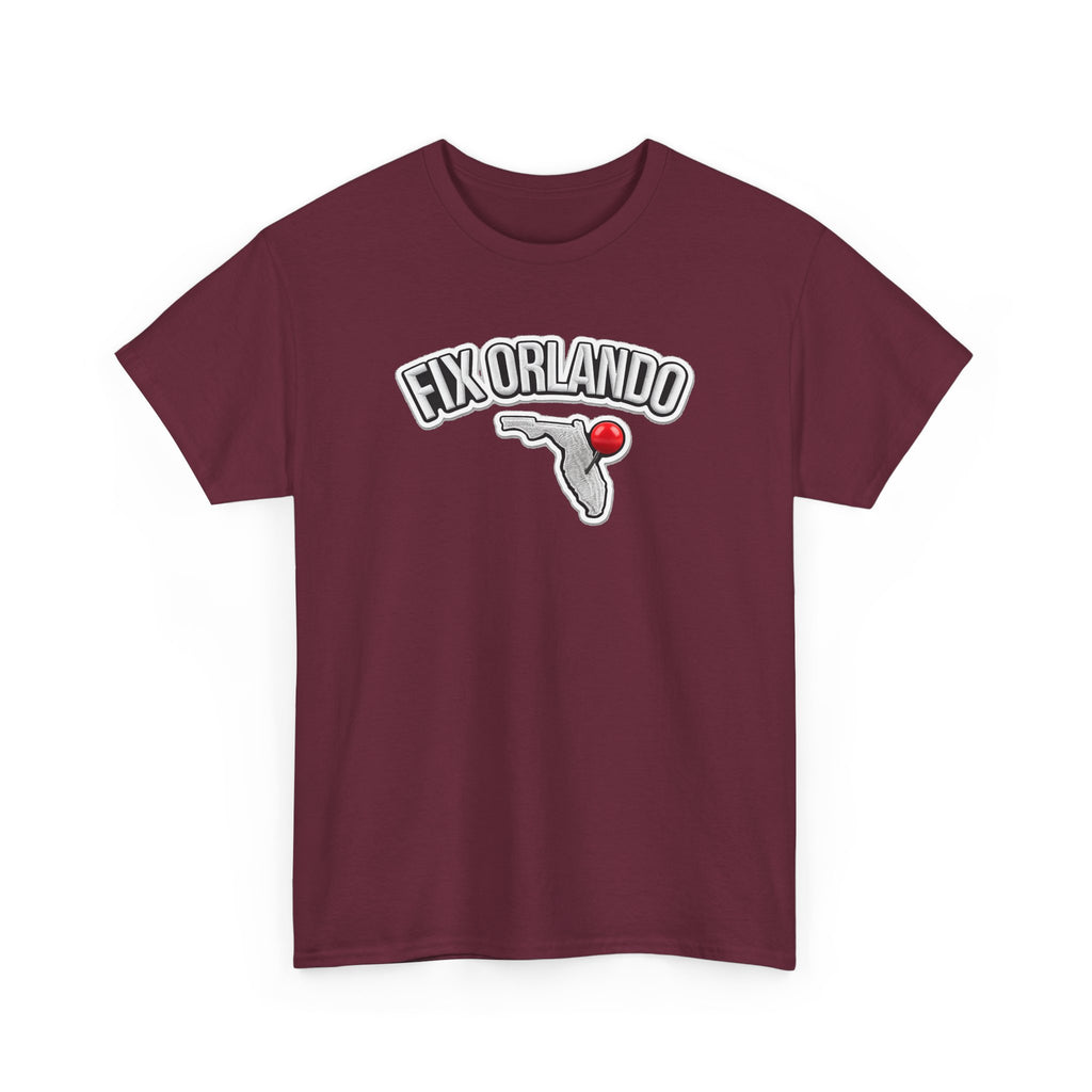 Fix Orlando T-Shirt — Florida Map with Bowling Pin Local Pride Tee