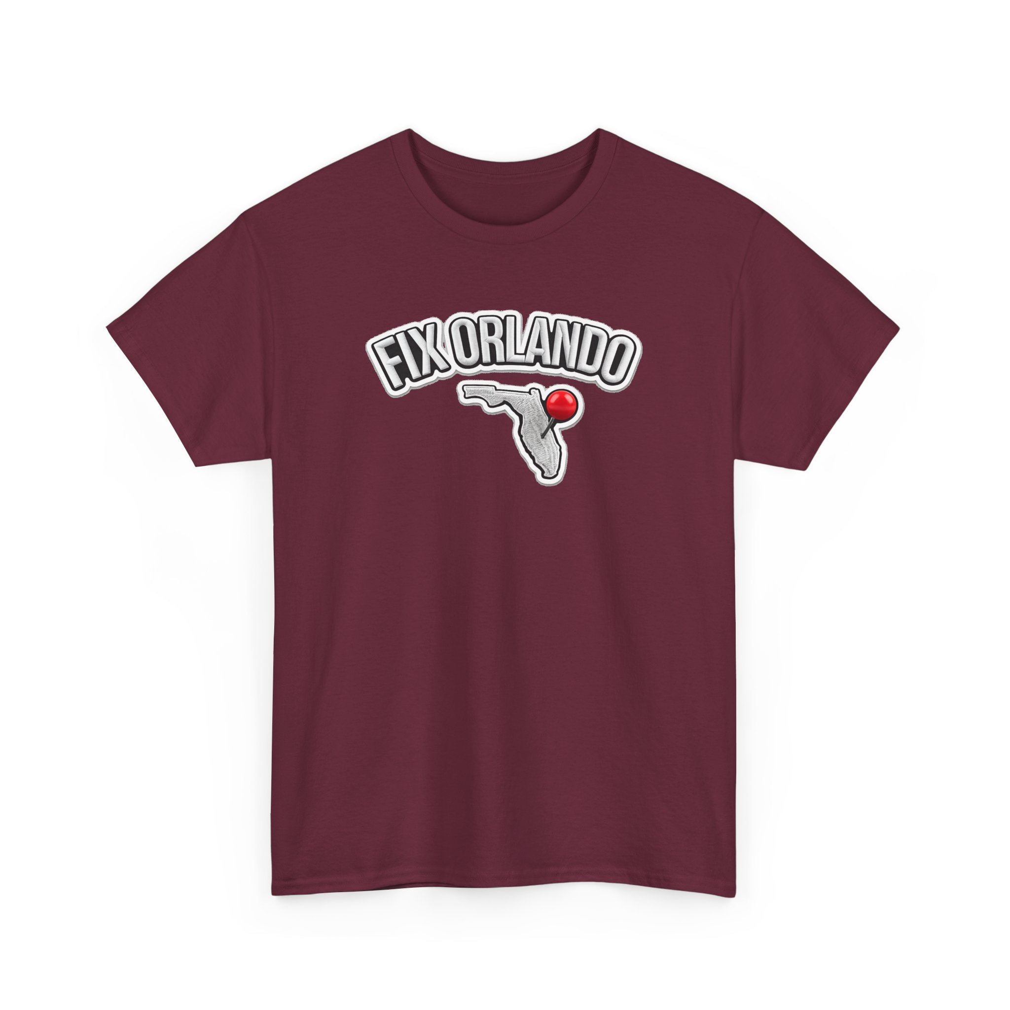 Fix Orlando T-Shirt — Florida Map with Bowling Pin Local Pride Tee